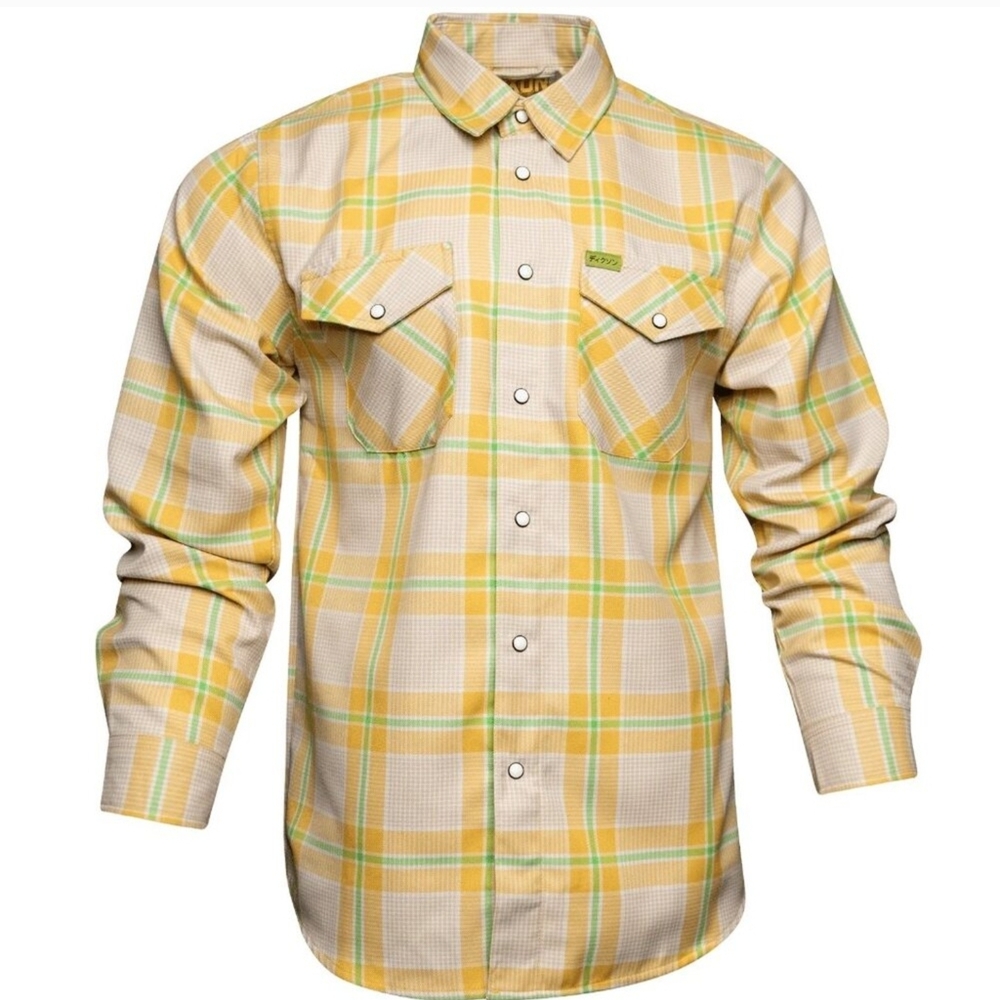 Men's Yellow Plaid Shirt